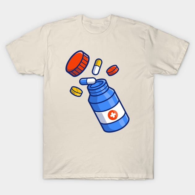 Jar With Pills And Tablets T-Shirt by Catalyst Labs